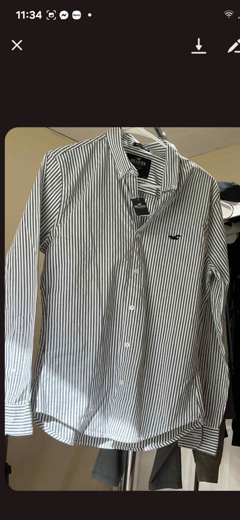 Hollister New with tags men's Hollister button up dress shirt Men's - XS