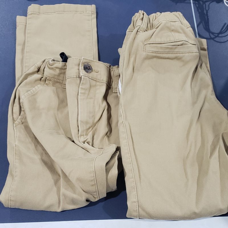 The children place 2 pair Khaki uniform pants 8