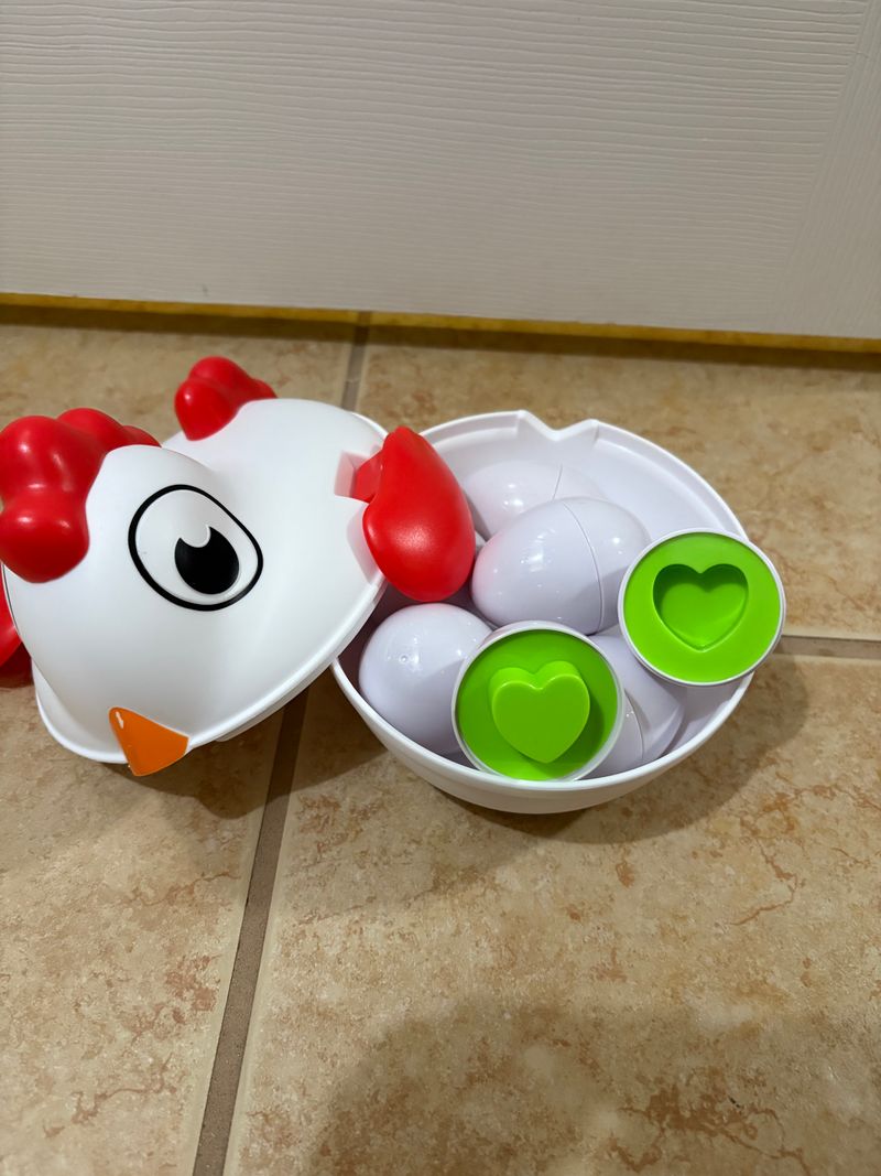 Shape matching eggs Eggs store in chicken Educational