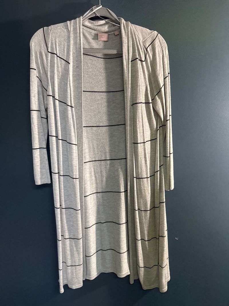 Devotion by Cyrus Grey stripped long sweater/cardigan Women's - M