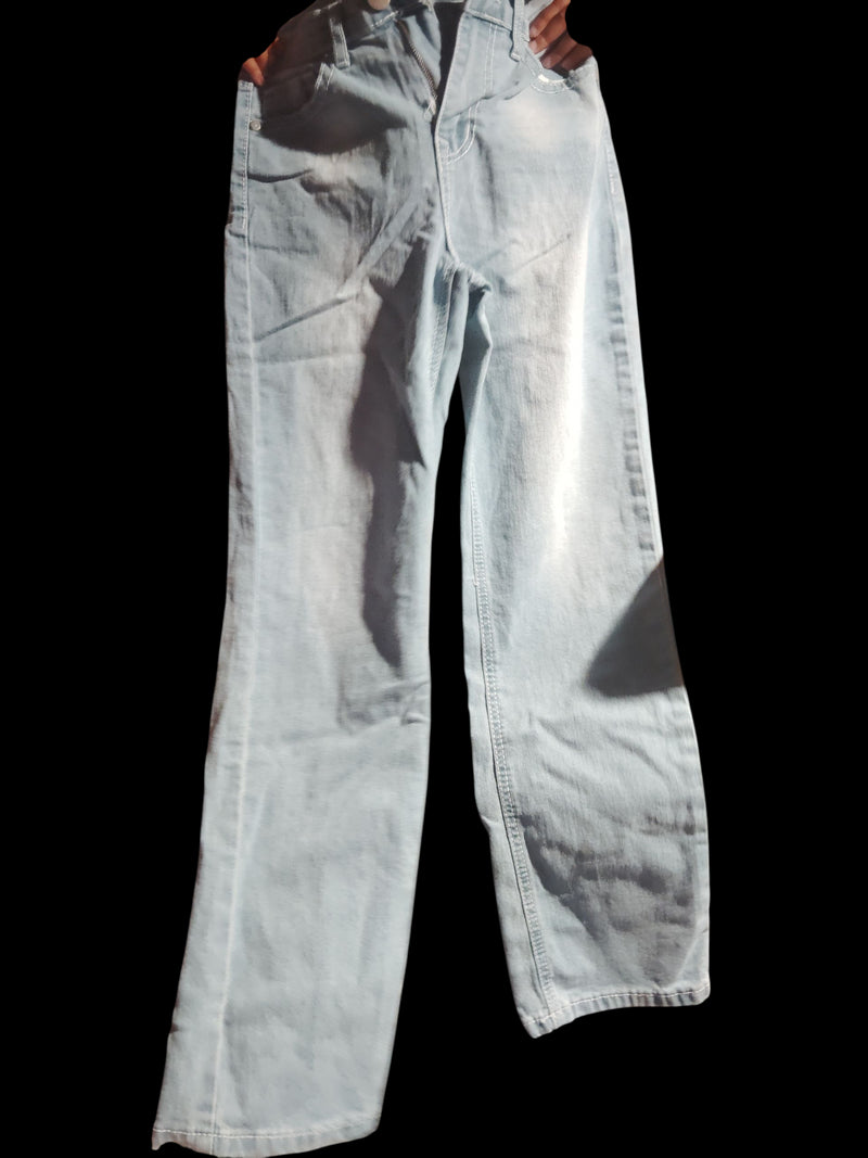 Girls regular straight fit button up size 14 jeans  14