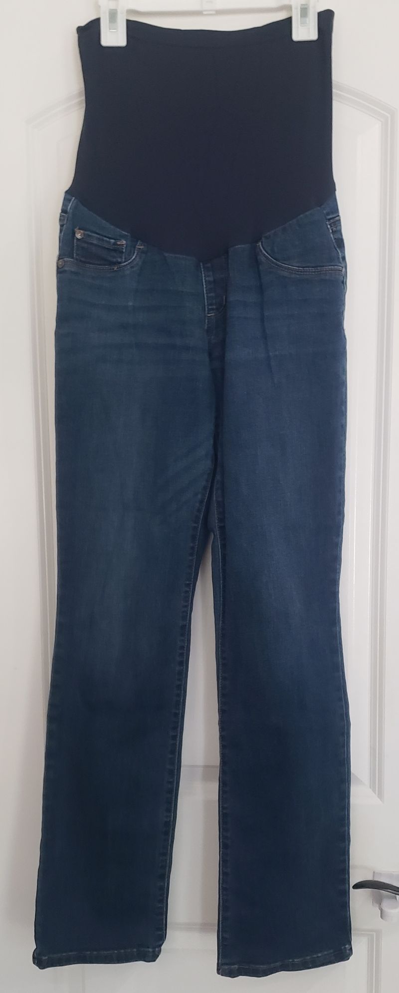 Indigo Blue full panel maternity jeans Size mediun Women's Med 8-10
