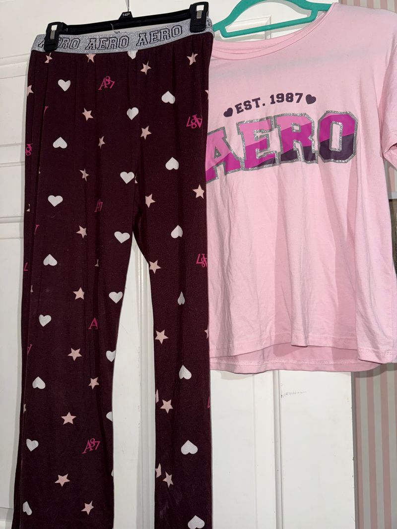 Aeropostale Junior large pajama pant set 16