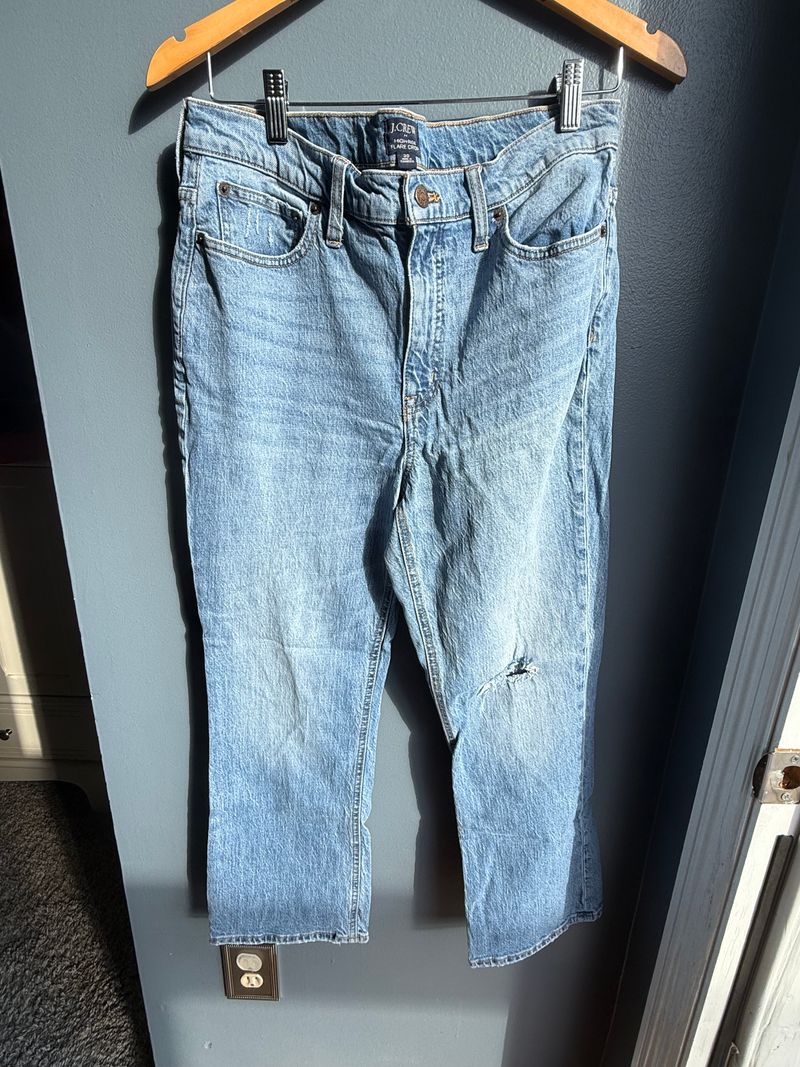 J crew High rise flare cropped Women's 10