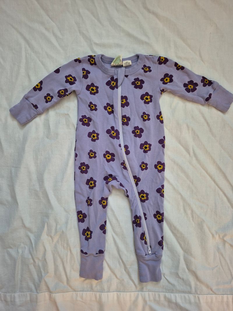 Parade Organic cotton zipper pajamas, 3-6 months 3 Months