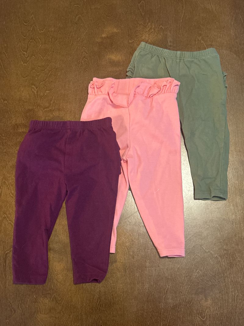 6-9 month 3 pack ruffle pants 6-9 month 3 pack ruffle pants 6 Months