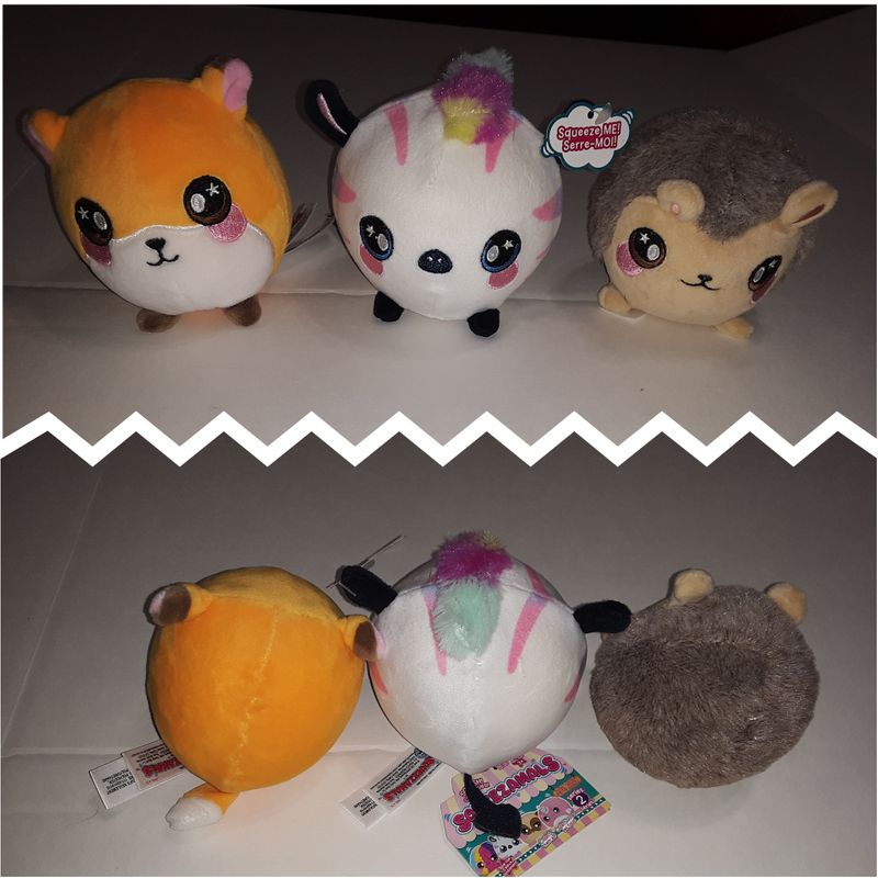 Squeezamals Plush Lot of 3  Plush Toys