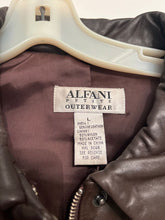 Load image into Gallery viewer, Alfani beautiful brown real leather coat size large PETITE Women&#39;s - L
