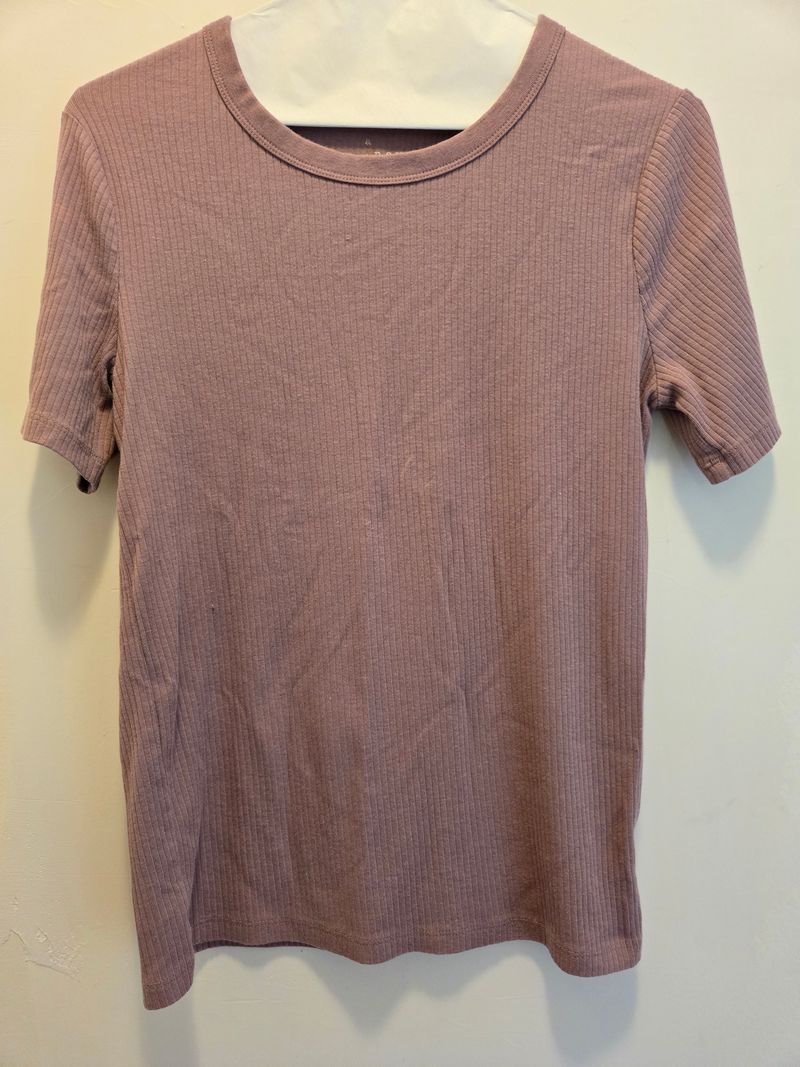 A new day Dusty lavender ribbed tee soft Women's - S