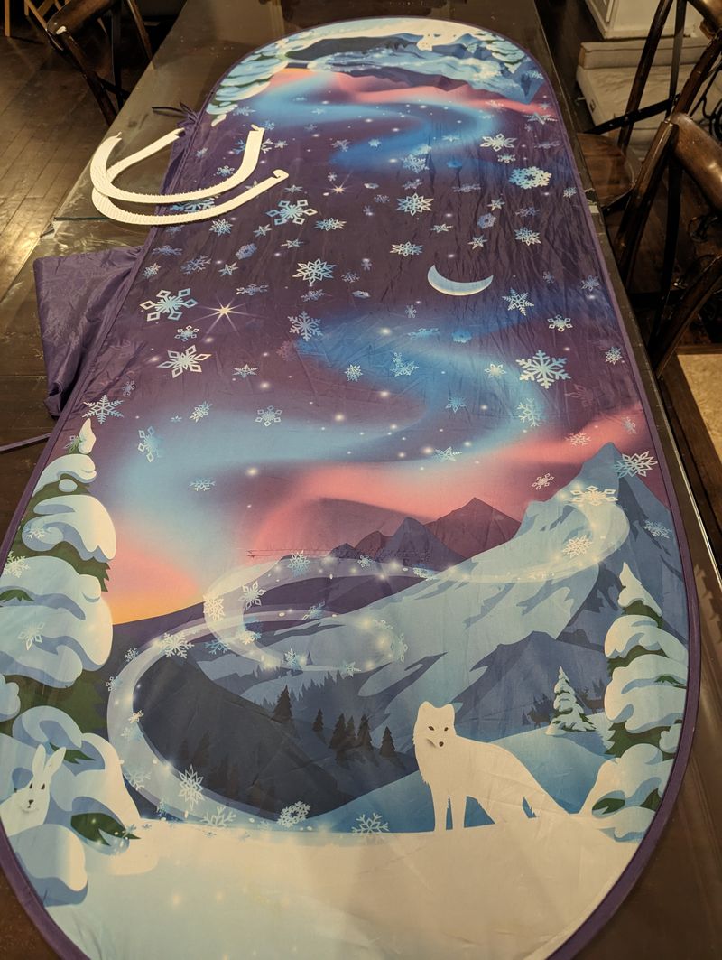 DreamTent 86.61 x 31.49 inch.Easily pops open & fastens to twin bed Twin