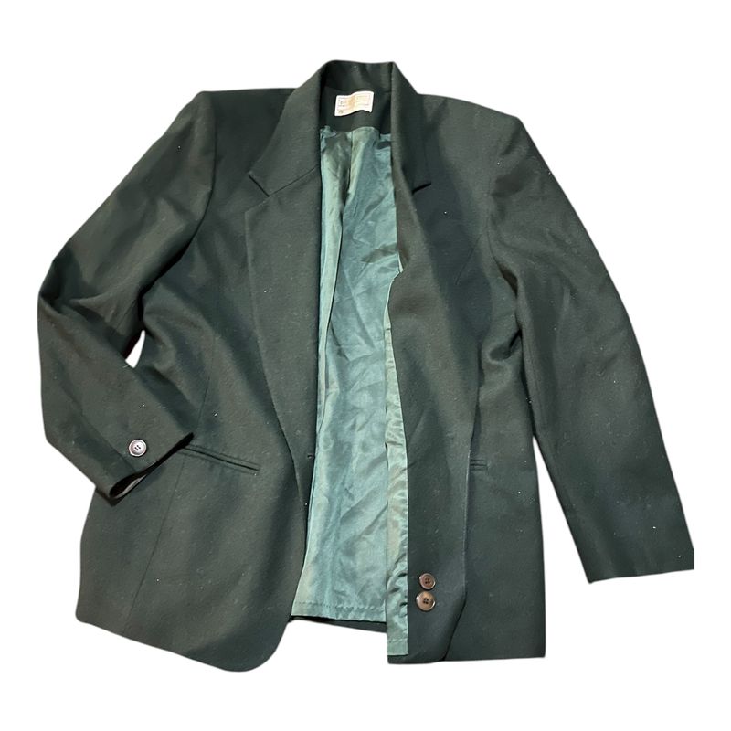 Pendleton Vintage wool size 14 blazer with shoulder pads emerald green Women's - L