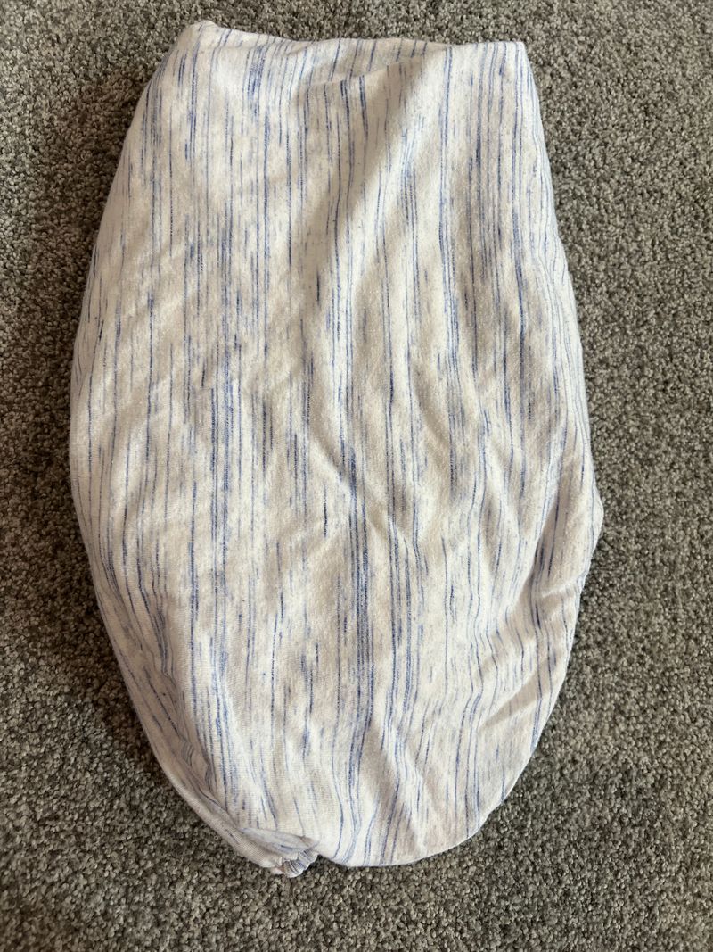 Cloud Island crib sheet Jersey material light blue and white Crib