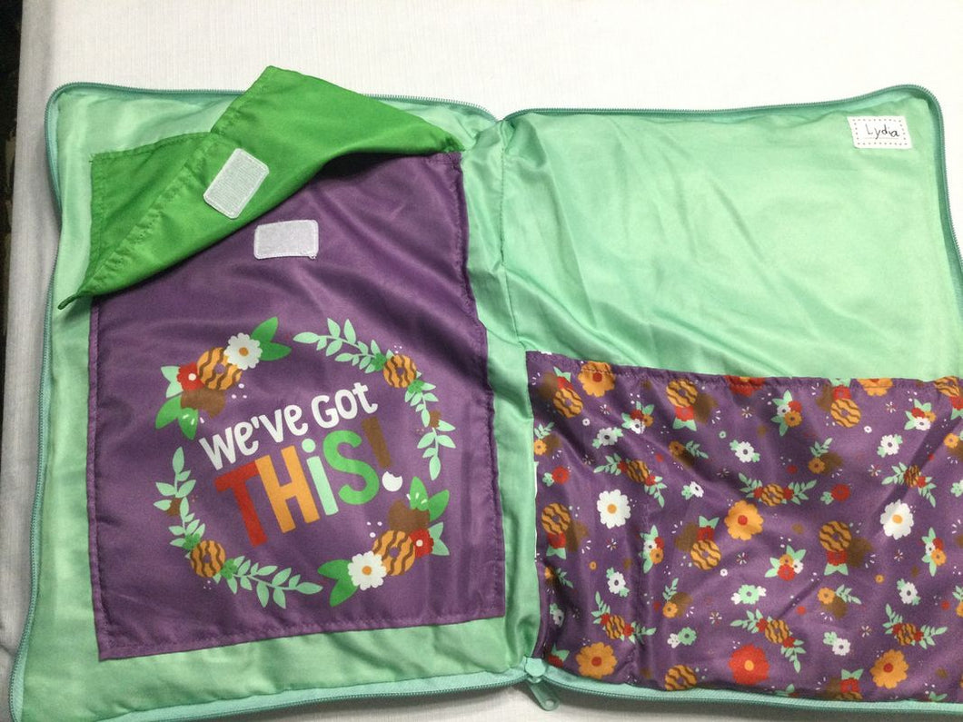 Horse designed pillow Pillow with zip open storage Toddler