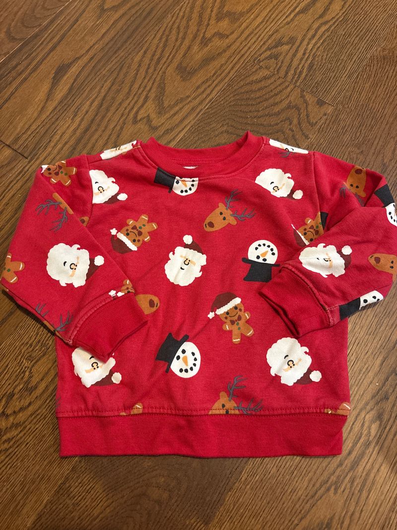 Holiday Time Christmas lightweight sweatshirt 18 Months