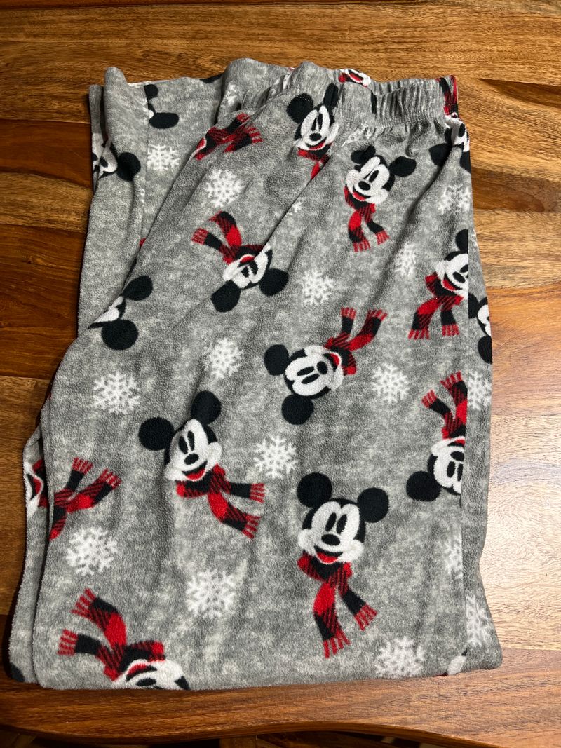 Disney Used pajama pants - winter Mickey elastic waistband Men's - L