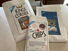 Load image into Gallery viewer, 3 games inside one tin case. Great games All pieces and parts for each game in separated envelopes w instr
