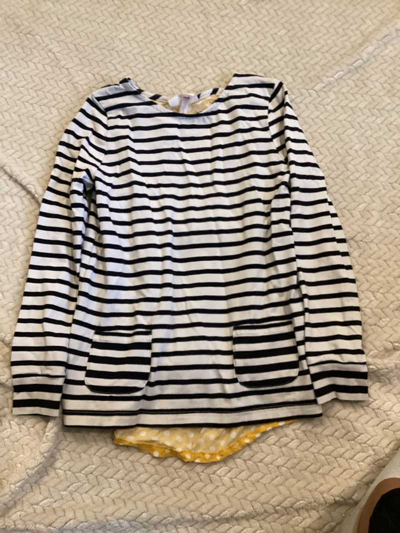 435 by Joanne Gaines Black and white stripe top 8