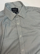 Load image into Gallery viewer, Bonobos, Size 16/36, Long Sleeve Button Down Shirt , Wintergreen/White Plaid, Everyday Casual Slim by Bonobos Men&#39;s - L
