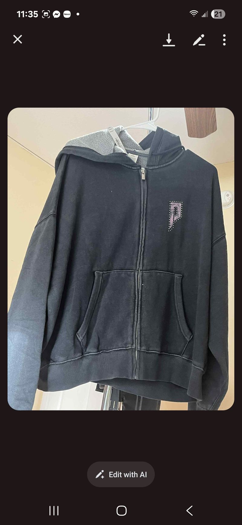 Victoria Secret Pink Victoria Secret Pink full-zipped jacket new with tags Women's - L