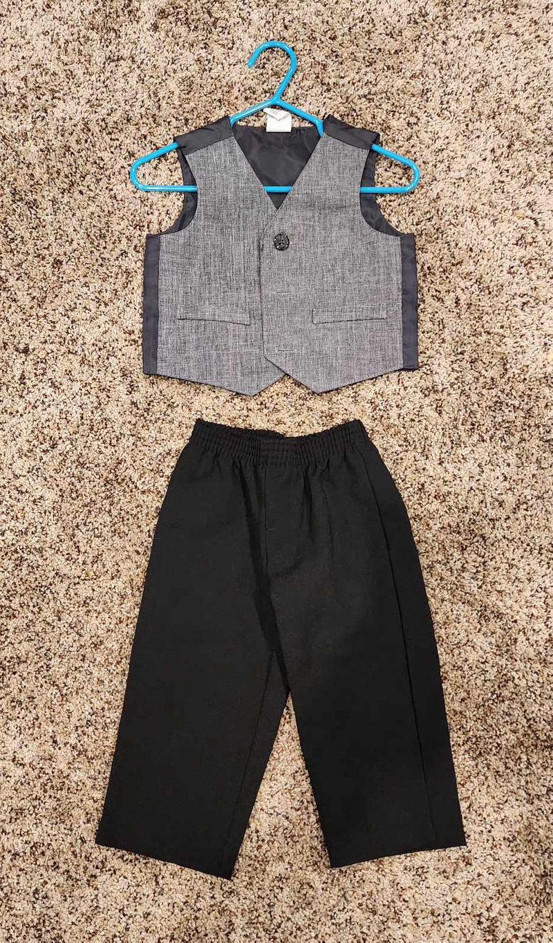 12 mo. Dress pants and vest  12 Months