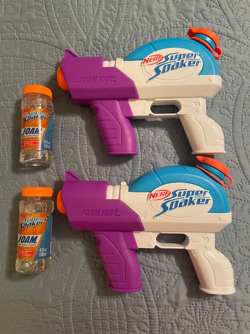 Nerf Foam super soakers, never been used Pretend Toy