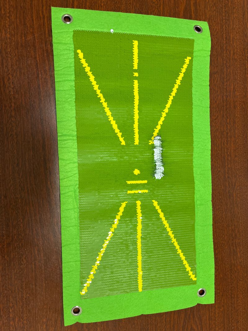 Golf chipping mat, 10 x 19 in
