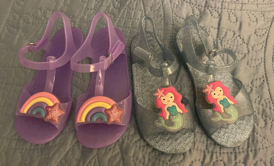 Old Navy Two jelly sandals 10 (Lil' Kid)