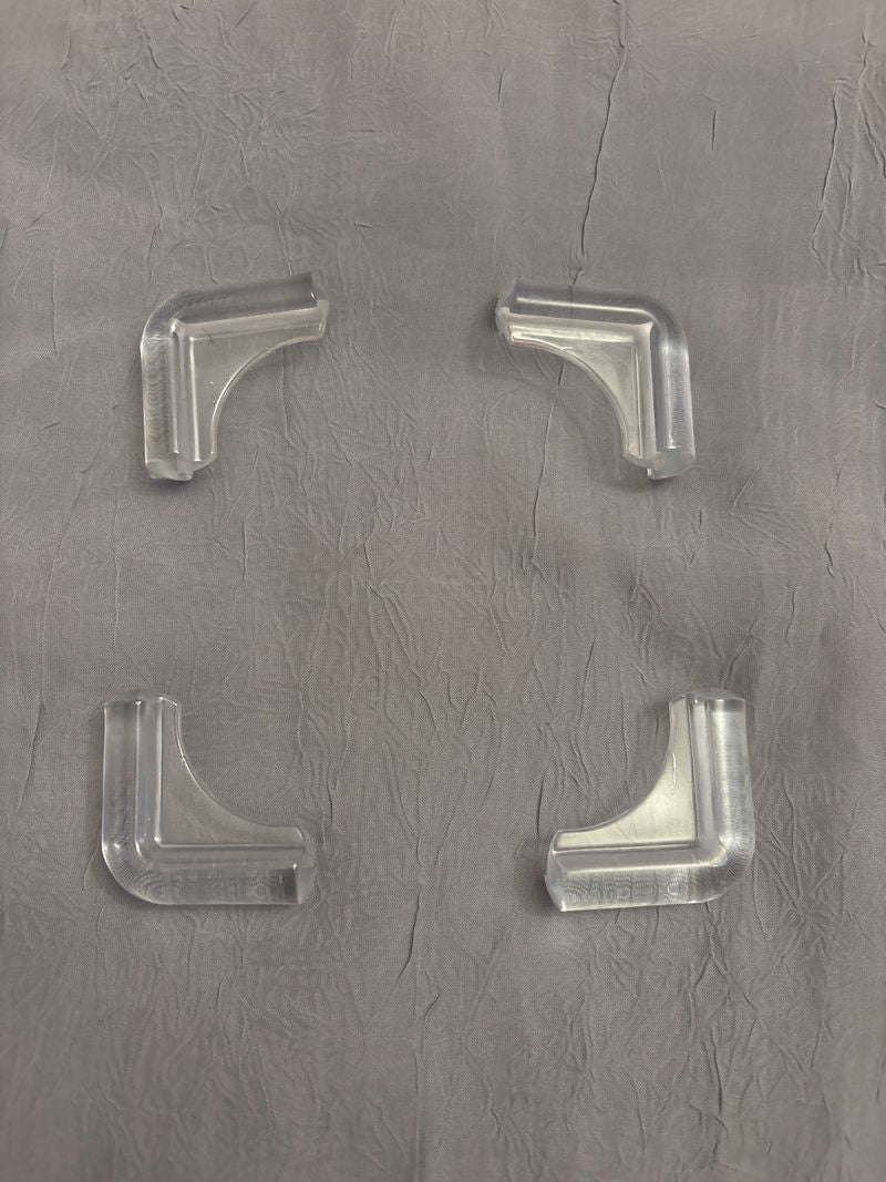 4 table corner safety bumpers Clear safety corner bumpers