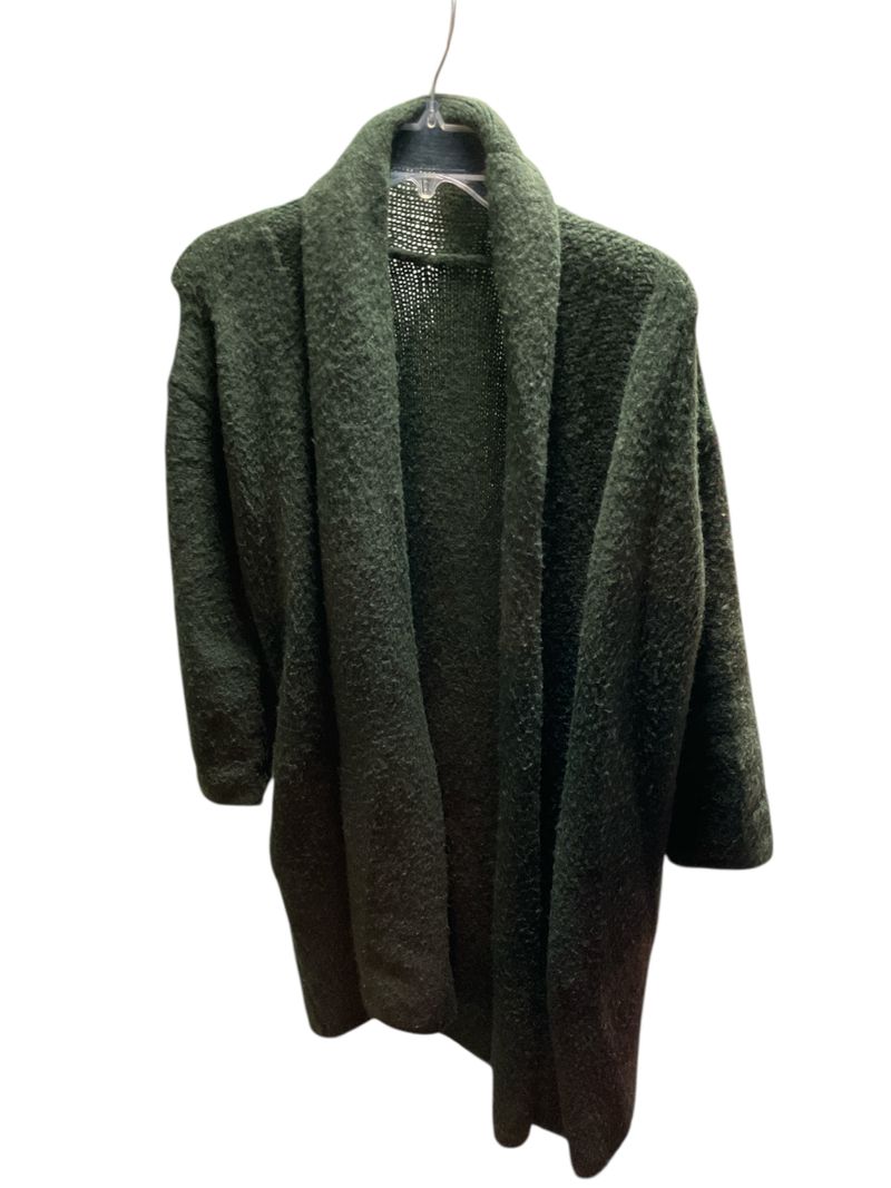 KB Olive army green sweater long coat pockets Women's Small 4-6