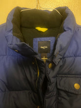 Load image into Gallery viewer, Gap Kids Blue Puffy Vest zip and snap button 8
