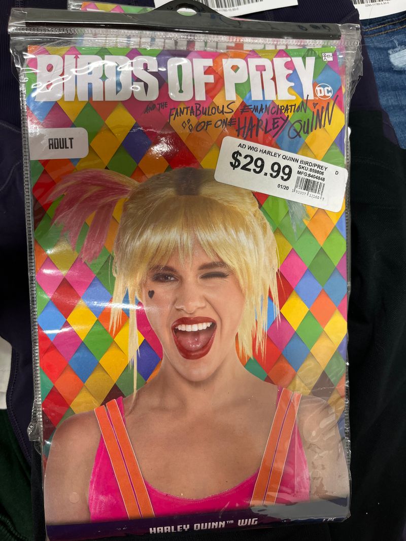 Harley Quinn wig, blonde with pink and blue, NWT, 1 of 3 posted Accessories