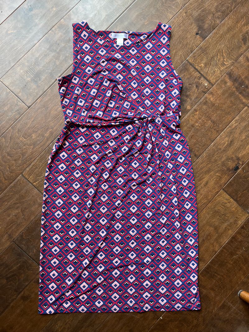 Motherhood Maternity Fitted Sleeveless Dress  Women's Small 4-6