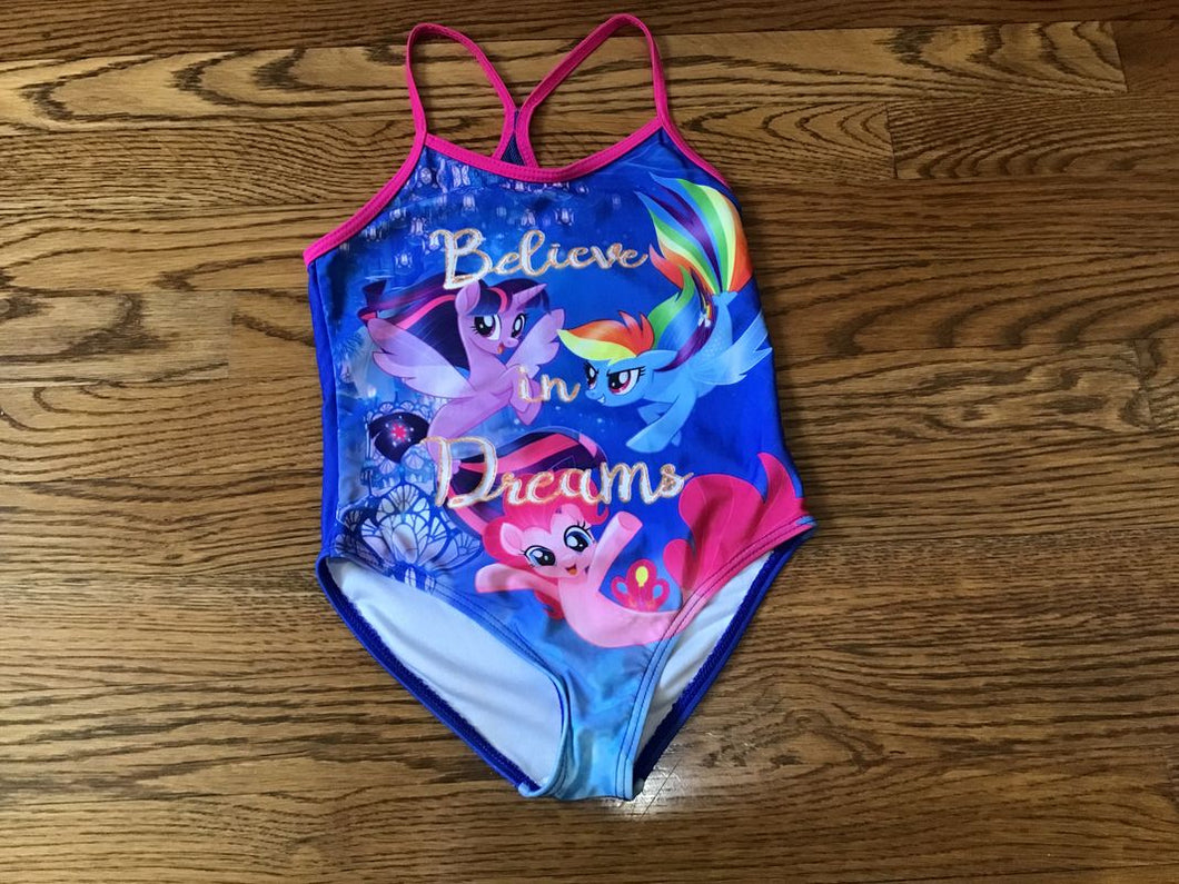 My Little Pony Size 5-6 Blue /Pink Swimsuit My Little Pony Size 5-6 Blue/Pink Swimsuit 5T