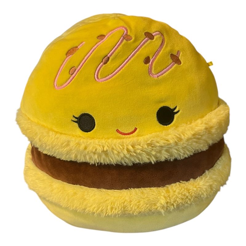 Squishmallow Medium size Visconti the Lemon and Chocolate Macaron Squishmallow Plush Toys