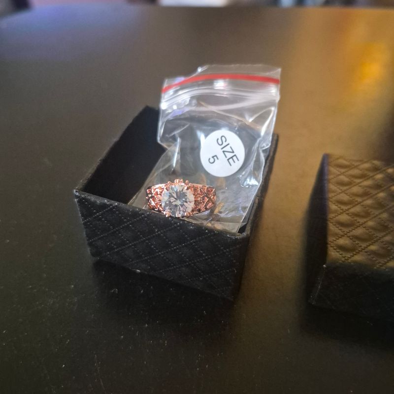Rose Gold Ring Size 5 NIB