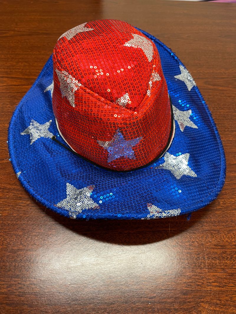 Light up American flag cowboy hat  Accessories