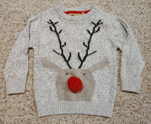 Load image into Gallery viewer, Next Reindeer sweater &quot;Oh Deer!&quot; with Rudolph nose 12-18 mth 12 Months
