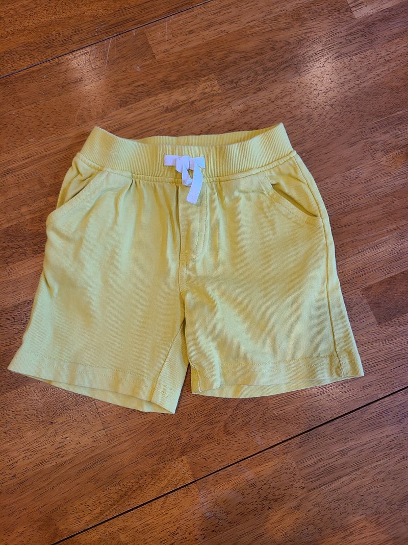 12-18 month, Gymboree, yellow shorts elastic band, non-functional drawstring 12 Months