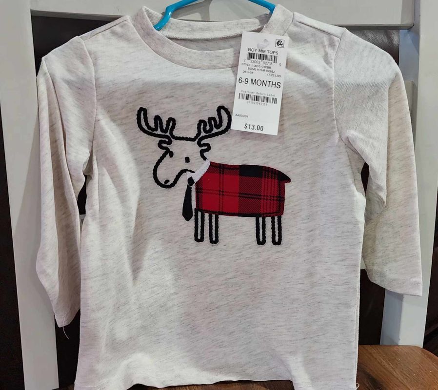 First impressions long sleeve tee. 6-9 mo New 9