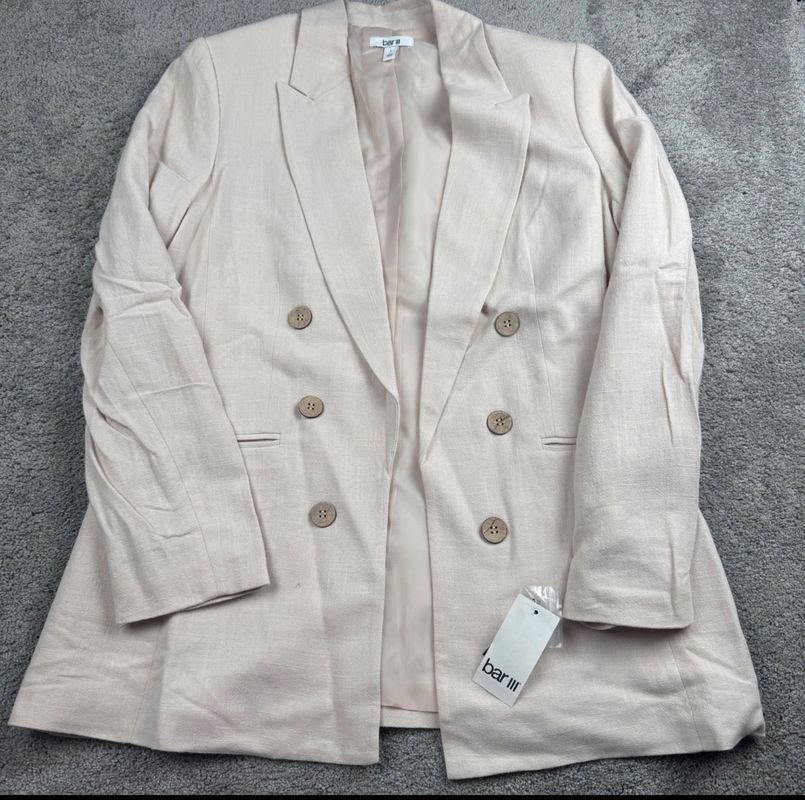 Bar III NEW BAR III Women's Large Double Breasted Open Front Blazer NWT 1 Women's - L