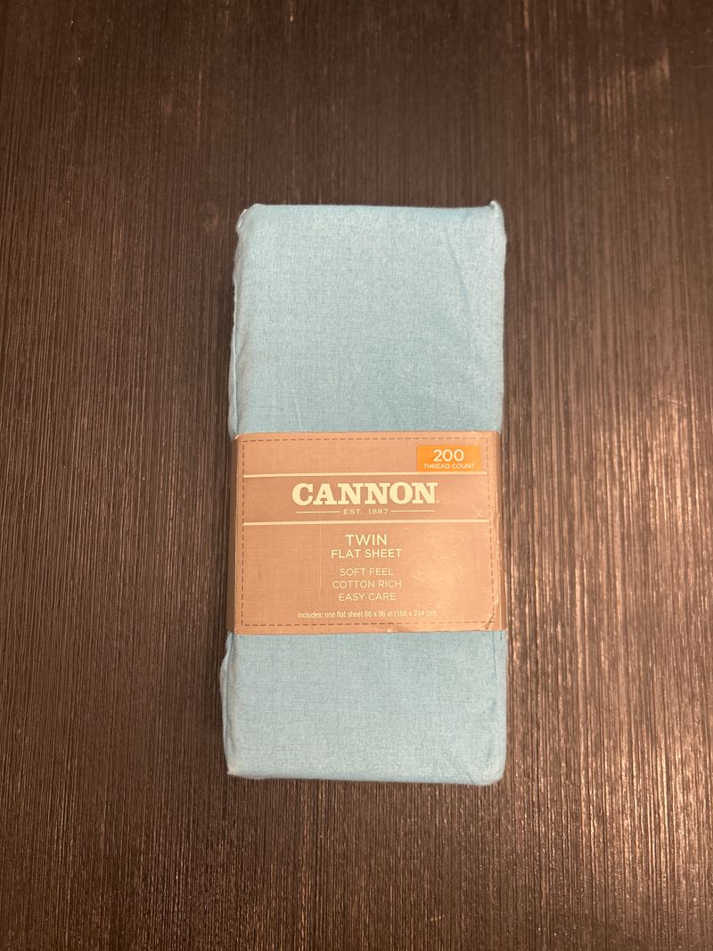 Cannon Twin flat sheet , never used Twin
