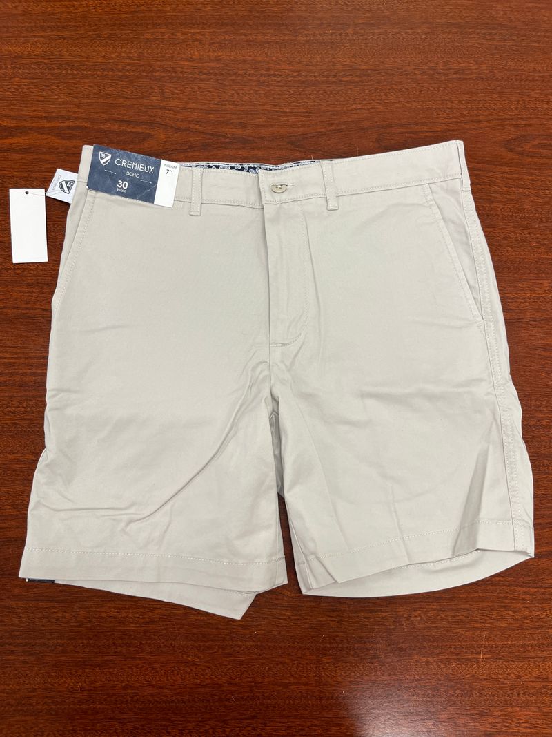Daniel Cremieux, 30w x 7in, SOHO shorts, NWT, khaki, school uniform 30