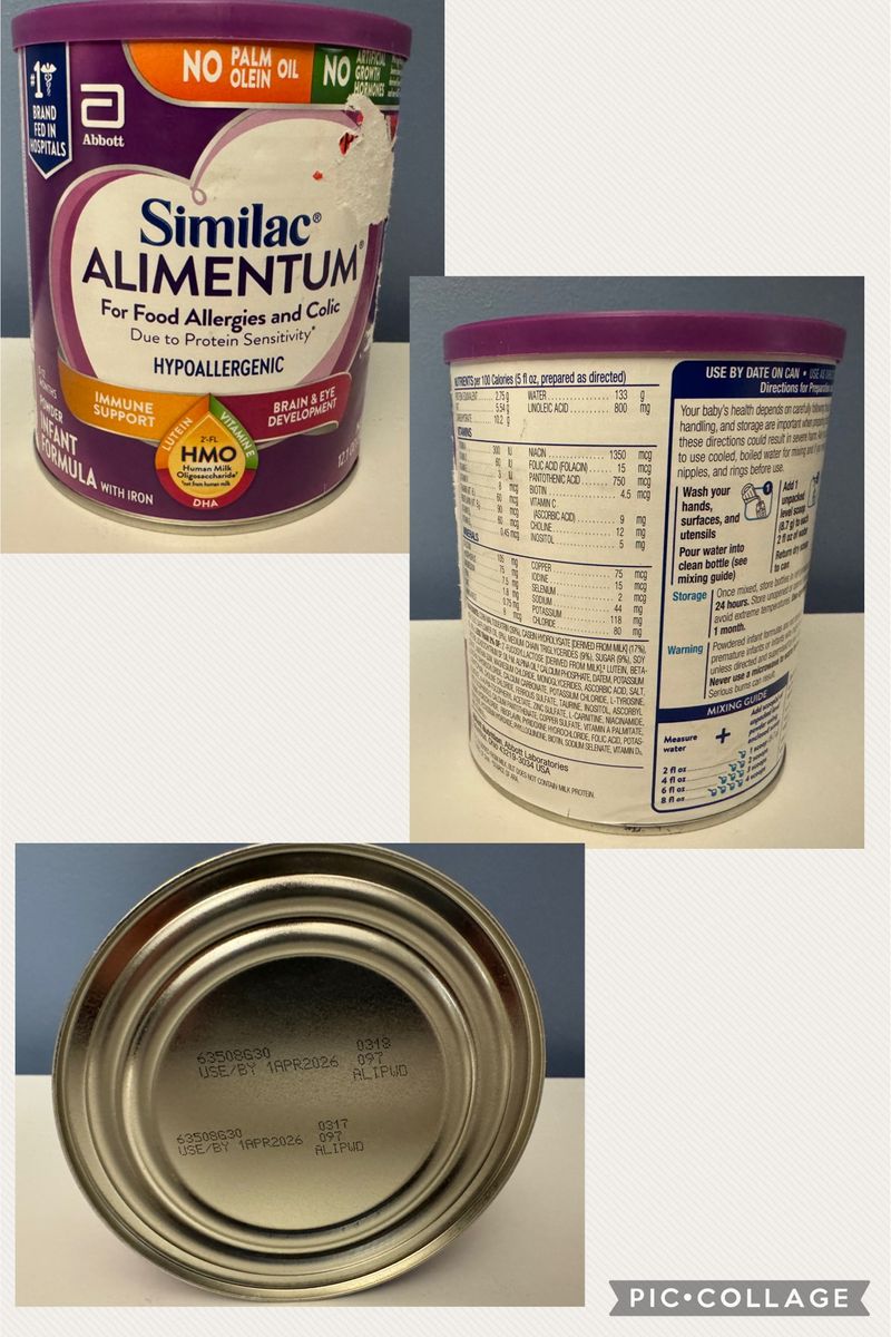 Similac Alimentum Powder Baby Formula 12.1 oz Can Expires April 2026 - Sells for $40 in Stores!