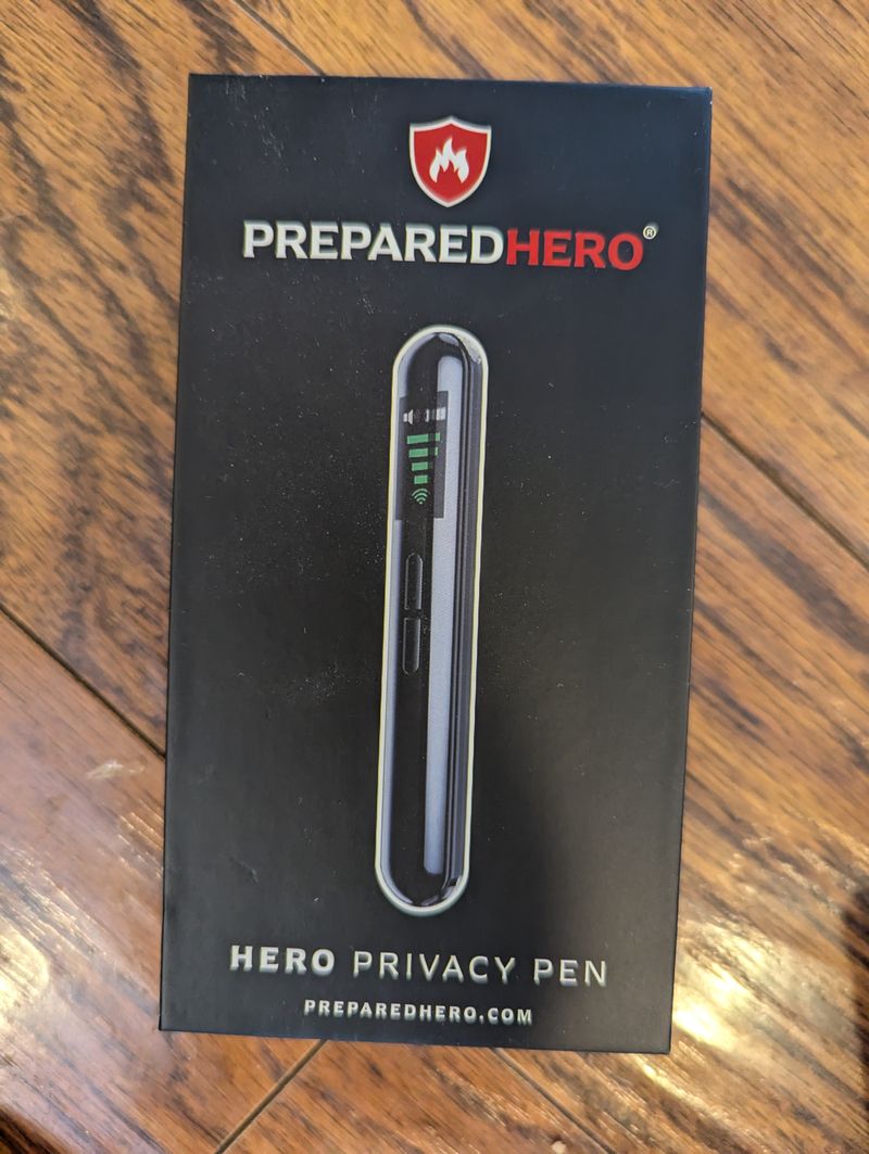 NIB Prepared Hero privacy pen, retail 50+ detect cameras and door movement in hotels, vrbo