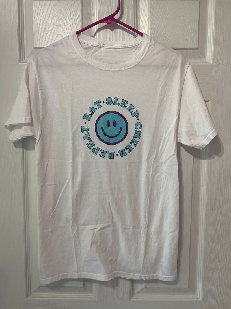 Eat Sleep Cheer Repeat, size S, T-Shirt EUC Women's - S