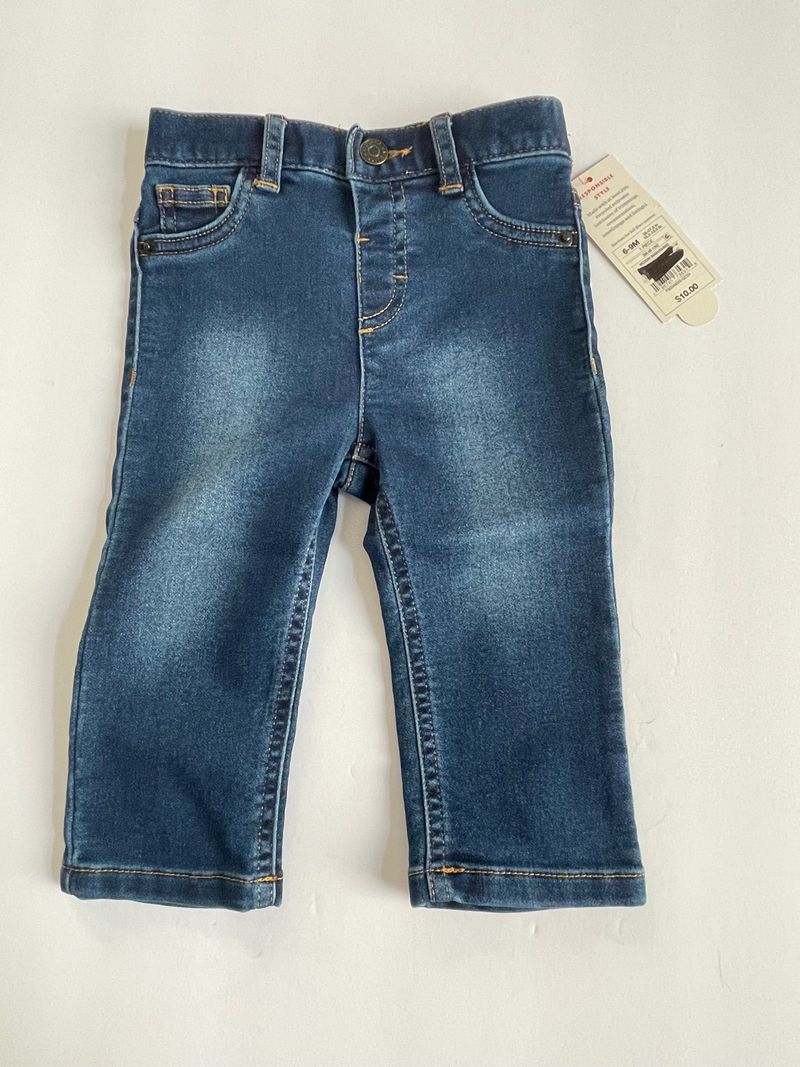 NWT Baby Cat & Jack boys 6-9 months Jeans  6 Months