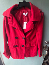 Load image into Gallery viewer, New York and Company-NWT  Red Pea Coat NWT New York and Company Red Pea Coat with detachable hood Women&#39;s - S
