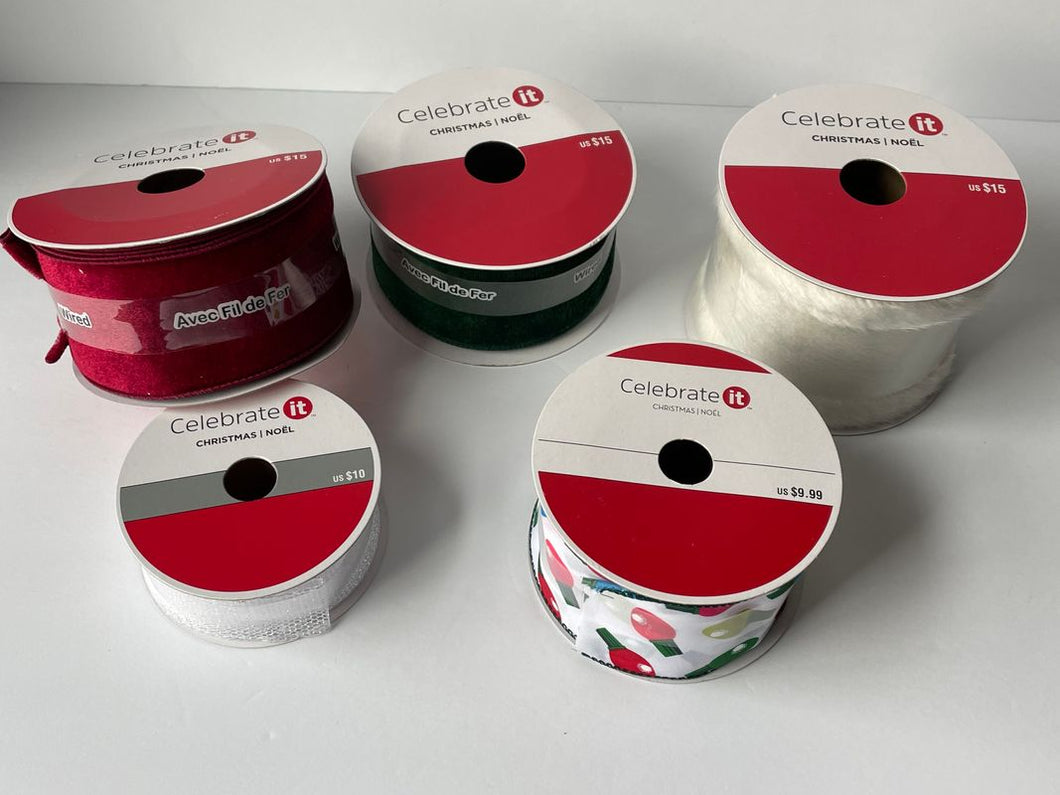 NIB - Christmas Ribbon