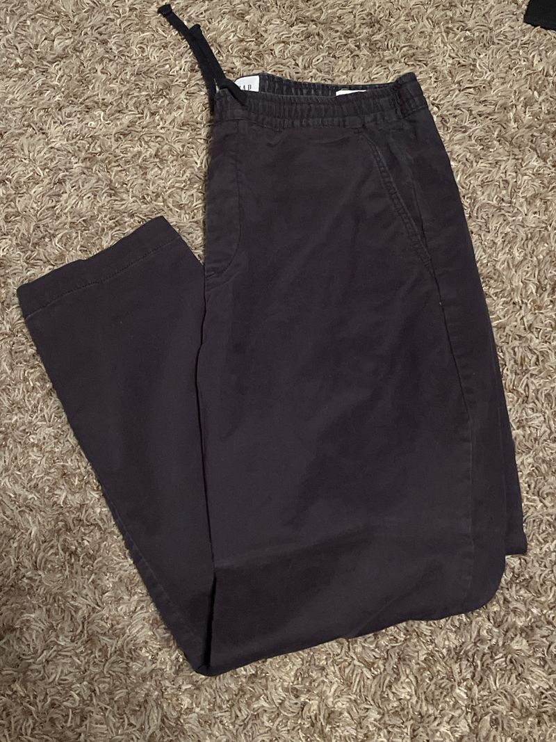Gap Charcoal easy essential pants with elastic waistband Men's - S