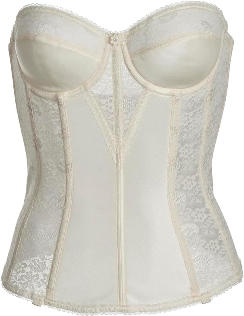 Dominique 42DD NWOT Lace Longline Corset Full Figure Bustier Bra
